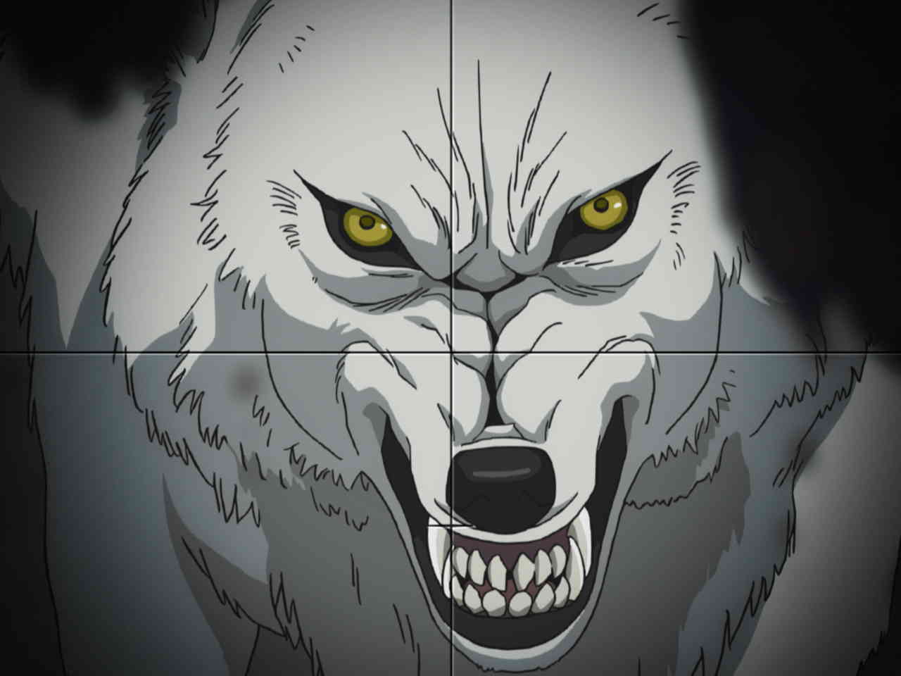 Волчий дождь Киба белый волк