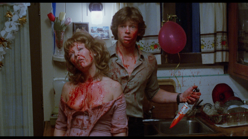 Susan Tyrrell and Jimmy McNichol in Butcher Baker Nightmare Maker (1981)