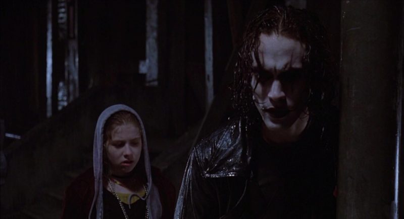 Brandon Lee and Rochelle Davis in The Crow (1994)