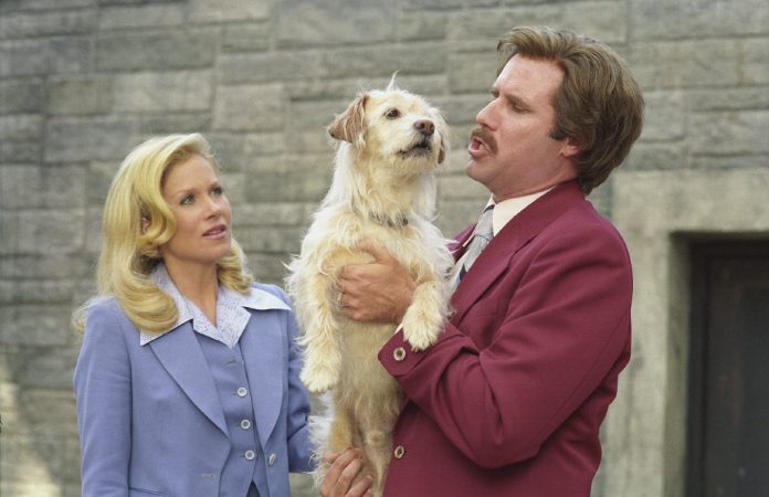 Will Ferrell and Christina Applegate in Anchorman: The Legend of Ron Burgundy (2004)