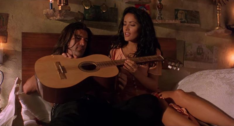 Antonio Banderas and Salma Hayek in Desperado (1995)