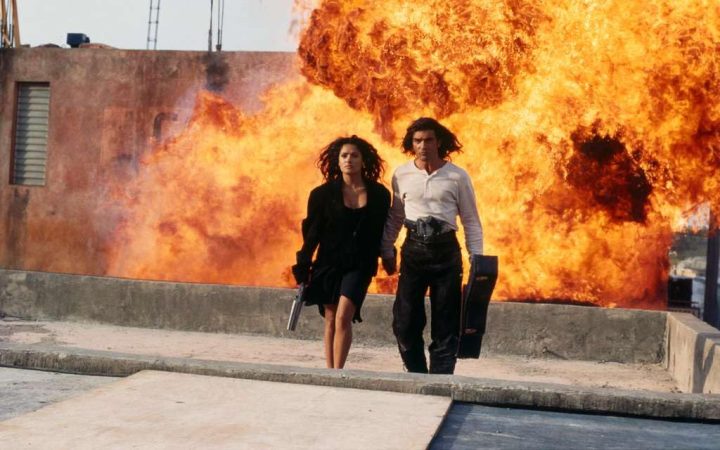 Antonio Banderas and Salma Hayek in Desperado (1995)