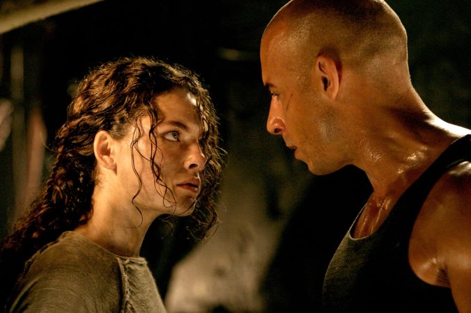 Vin Diesel and Alexa Davalos in The Chronicles of Riddick (2004)