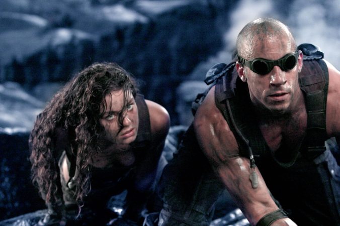 Vin Diesel and Alexa Davalos in The Chronicles of Riddick (2004)